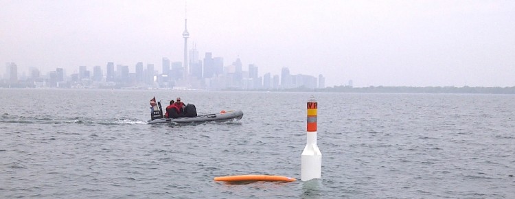 Spar Diving Marker Buoy in Toronto Save Ontario Shipwrecks